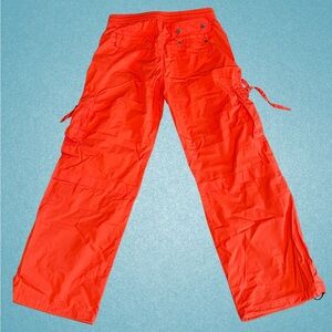 Women's Vibrant Orange Cargo Pants